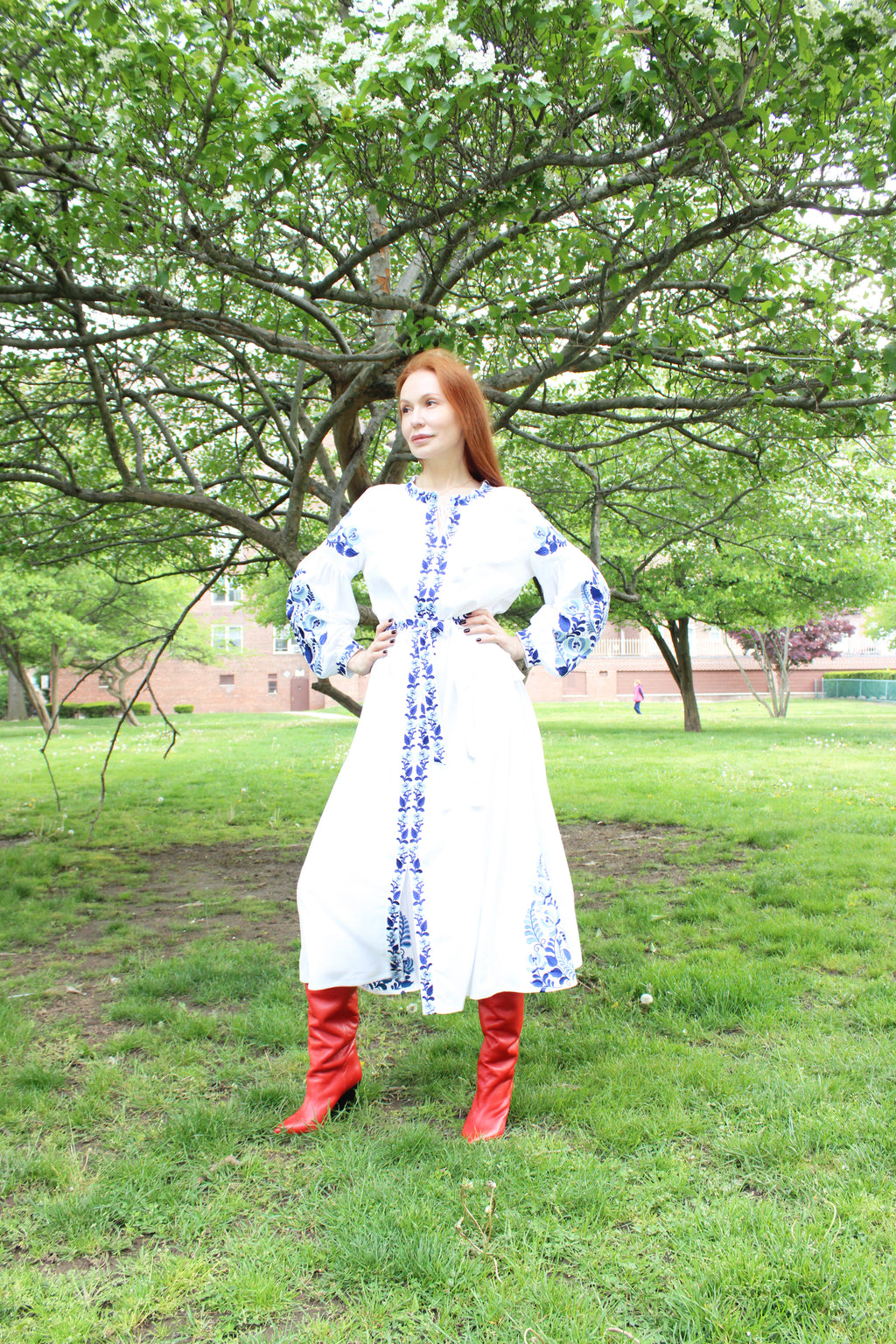 Motyv Ukrainian Vyshyvanka Embroidered Dress