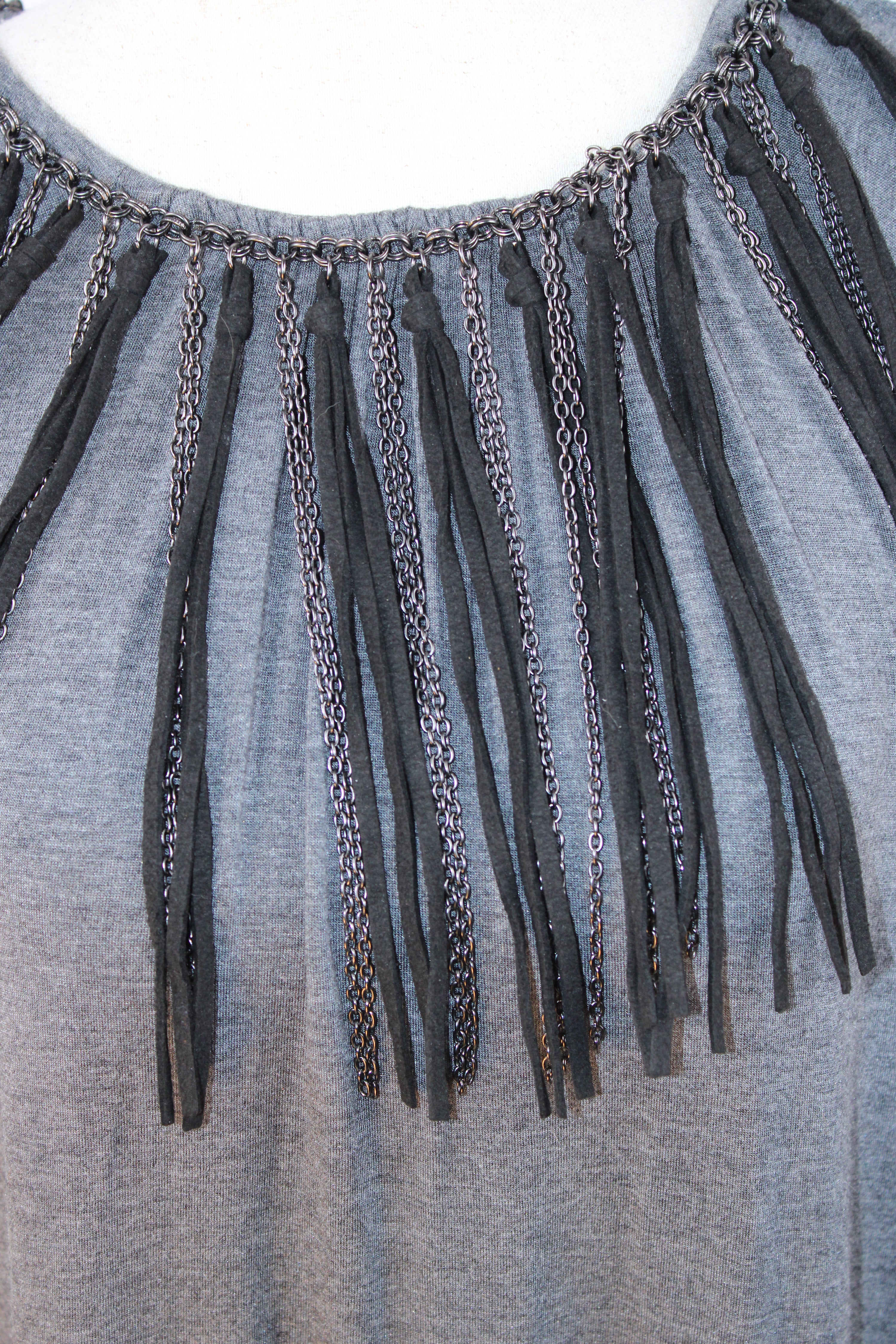 Faith Connexion Fringe Neck Knit Dress