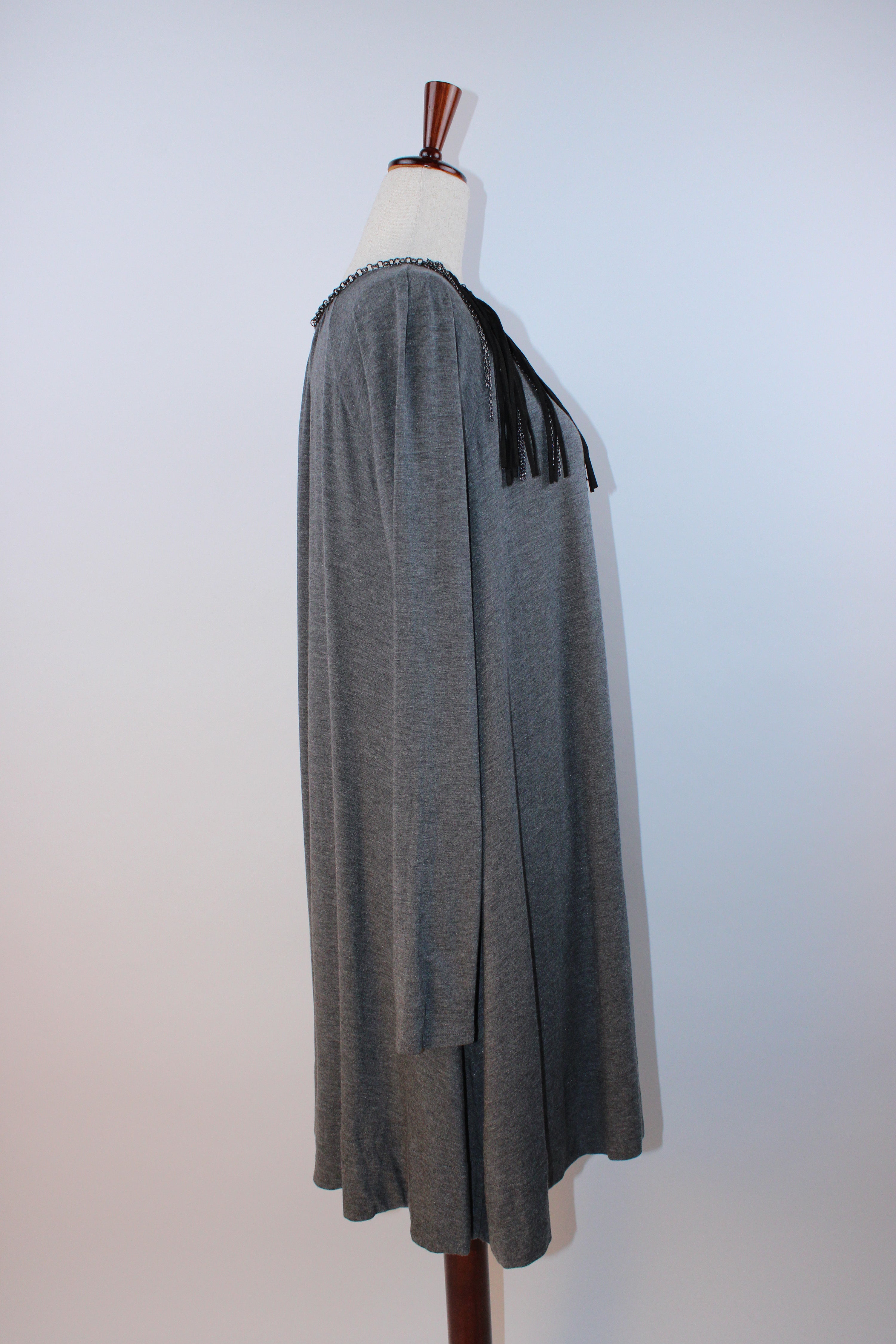 Faith Connexion Fringe Neck Knit Dress