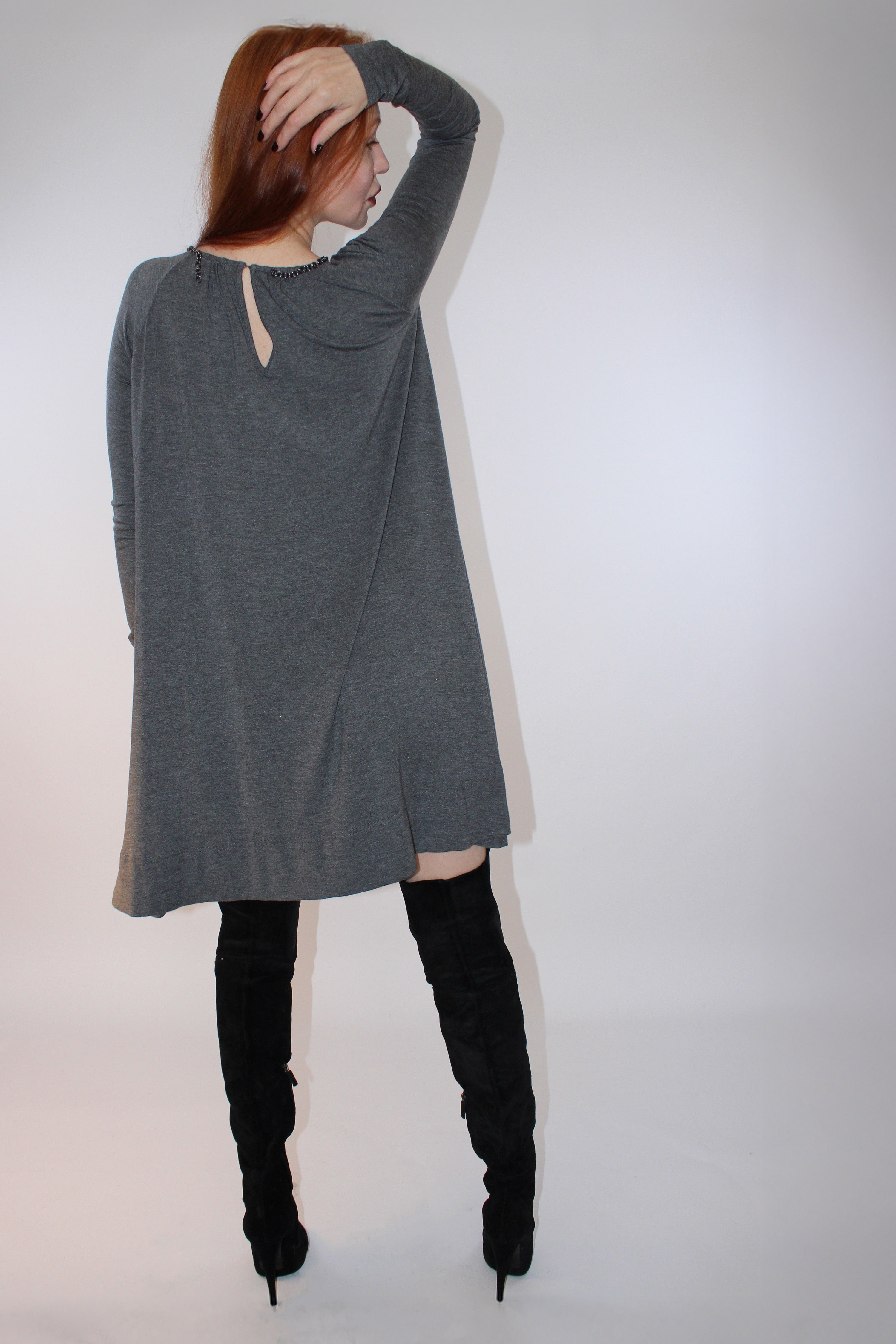 Faith Connexion Fringe Neck Knit Dress