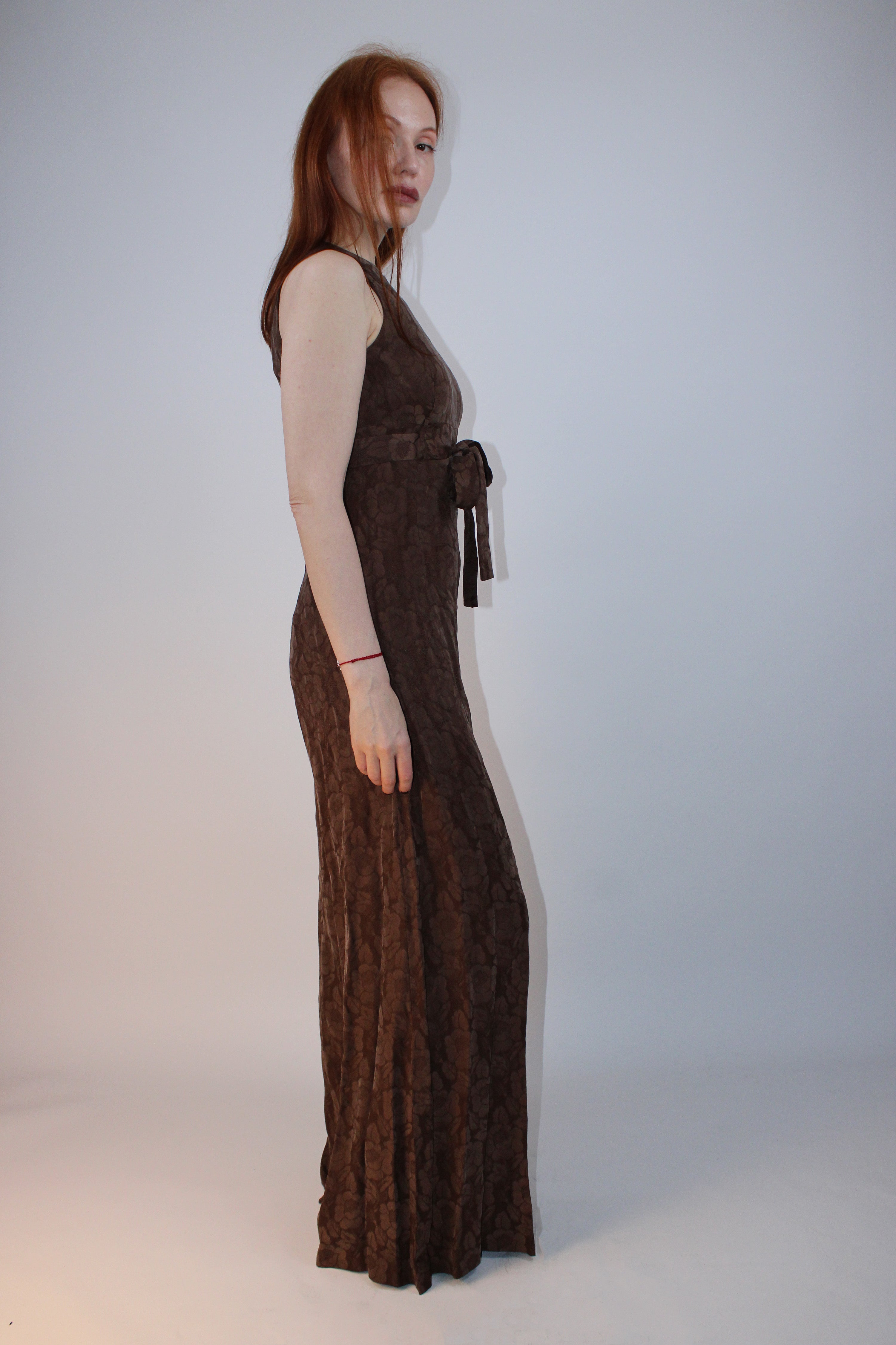 Olga Andreeva Silk Floral Wide Leg Jumpsuit