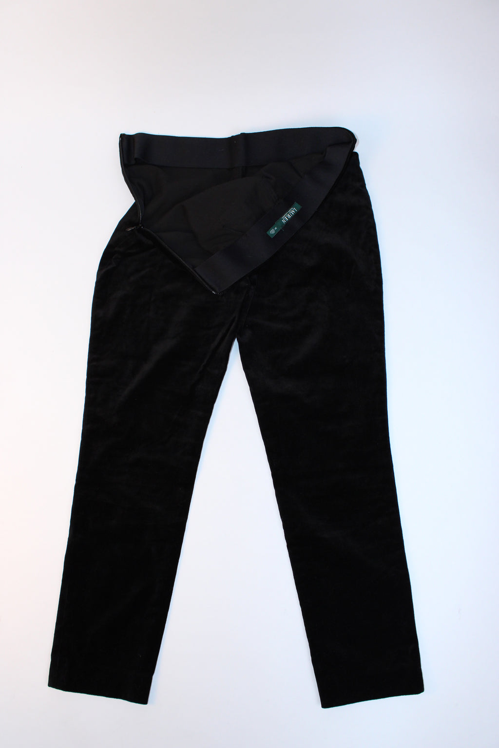 Ralph Lauren Black Velvet Ankle Pants