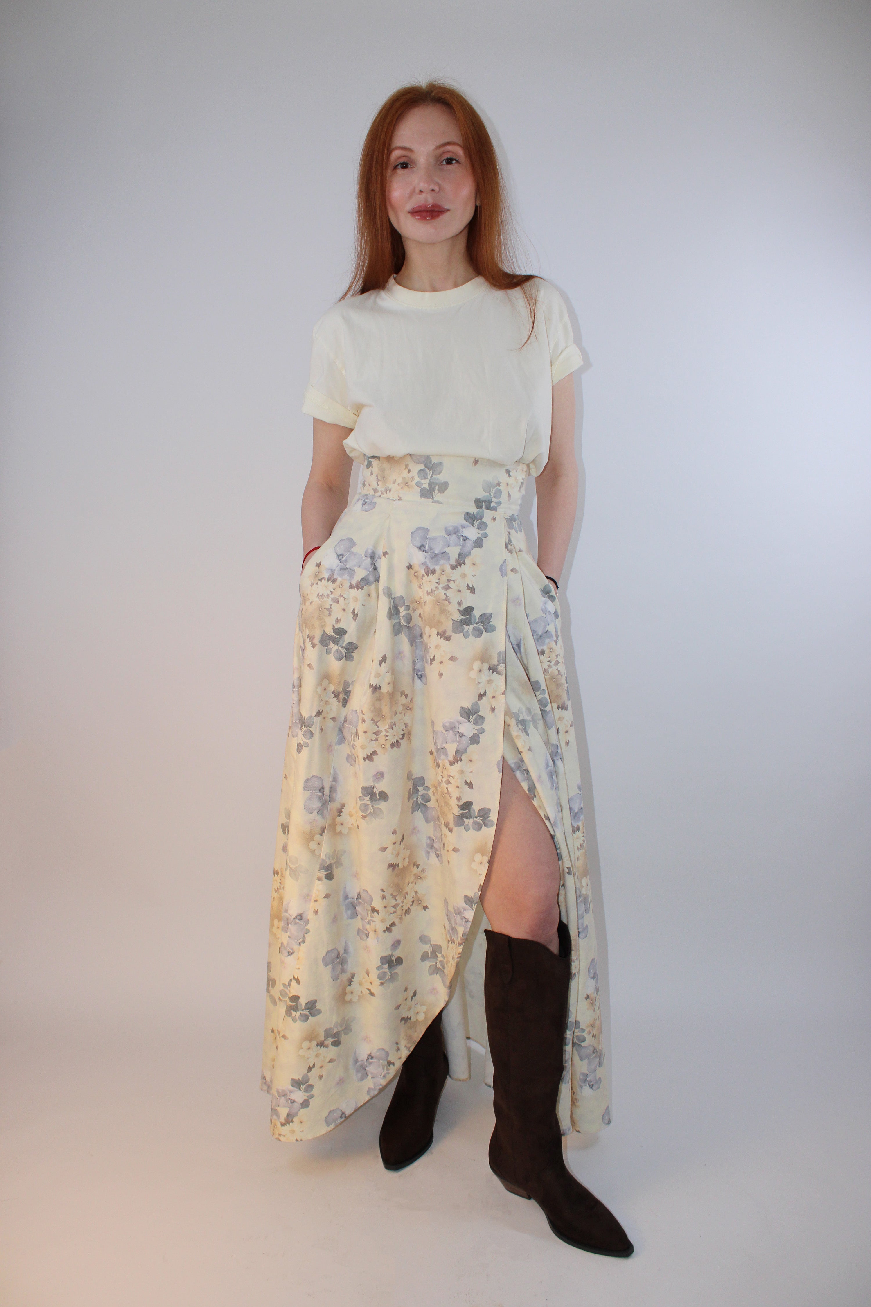 Billini Brown Western Knee High Boots