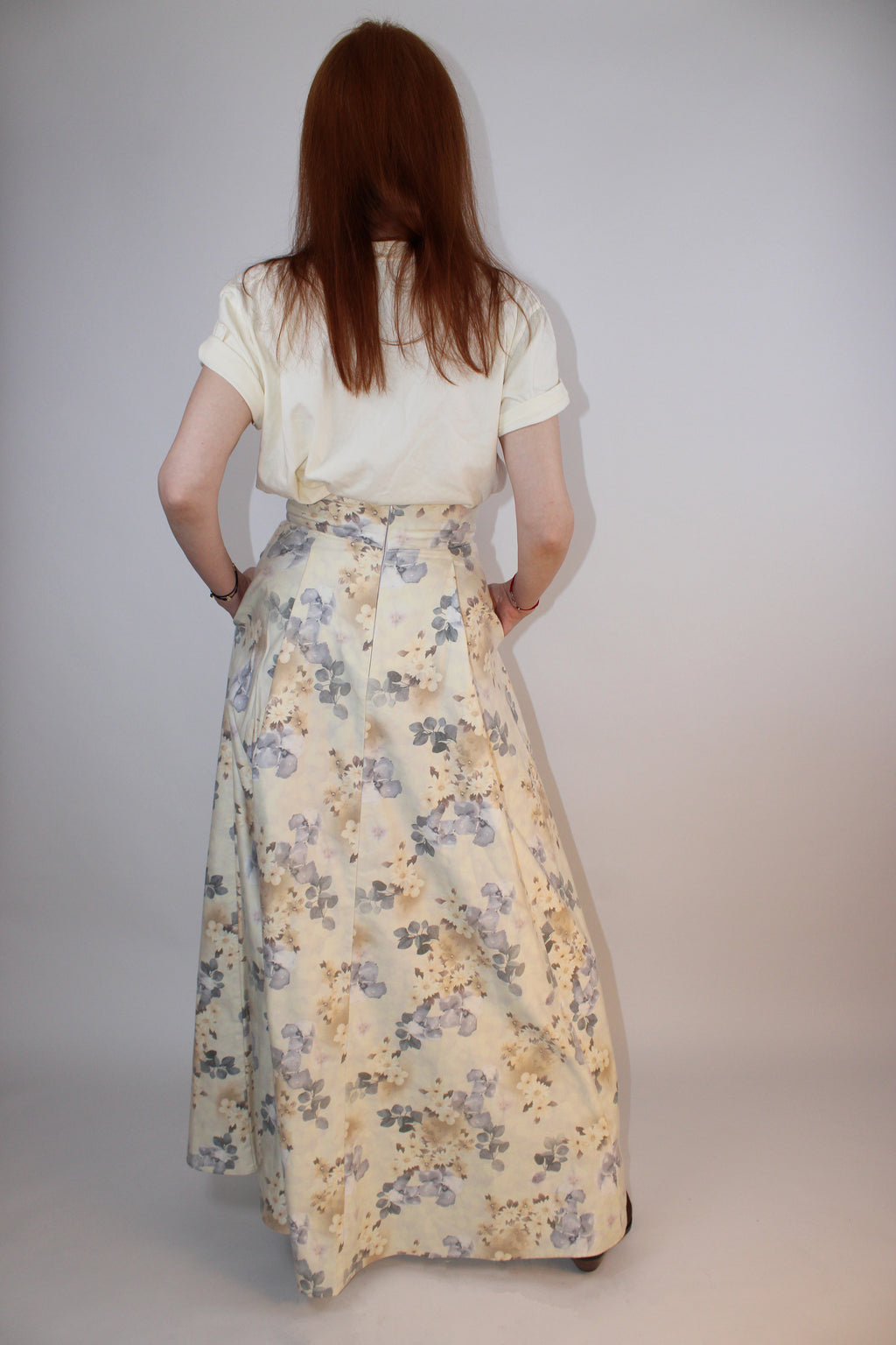 Try Merry Floral Wrap Maxi Skirt