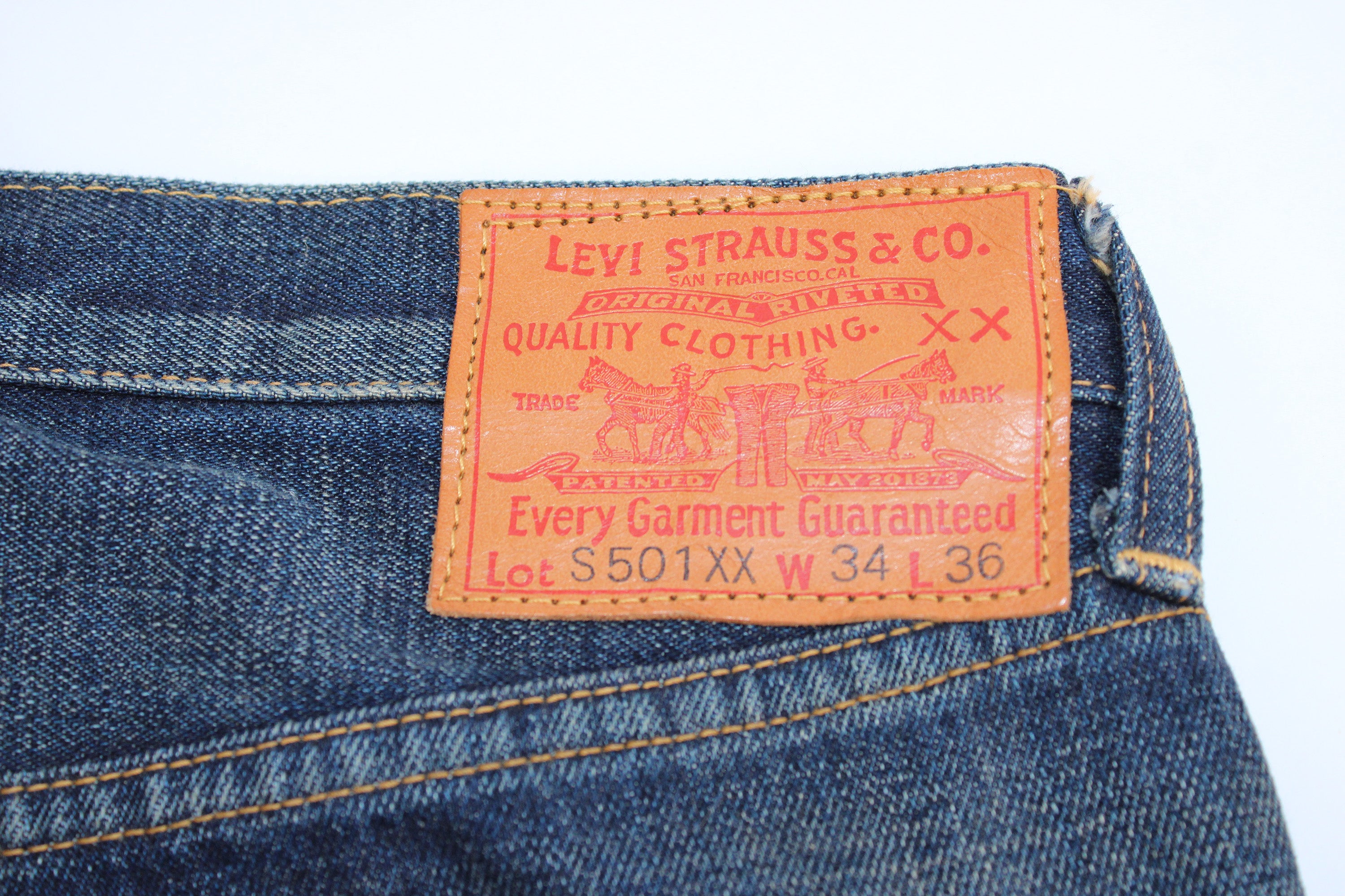 Levi's 501 XX Button Fly Straight Leg Jeans