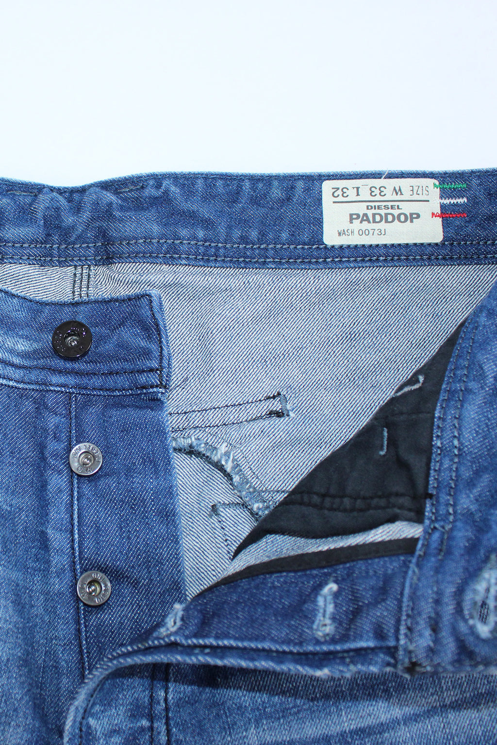 Diesel PADDOP Distressed Straight Leg Jeans