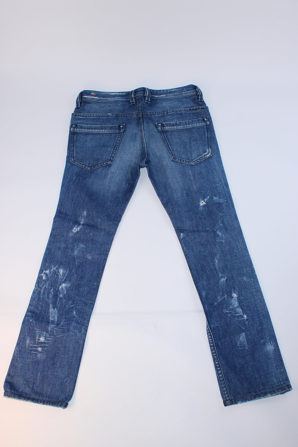 Diesel PADDOP Distressed Straight Leg Jeans