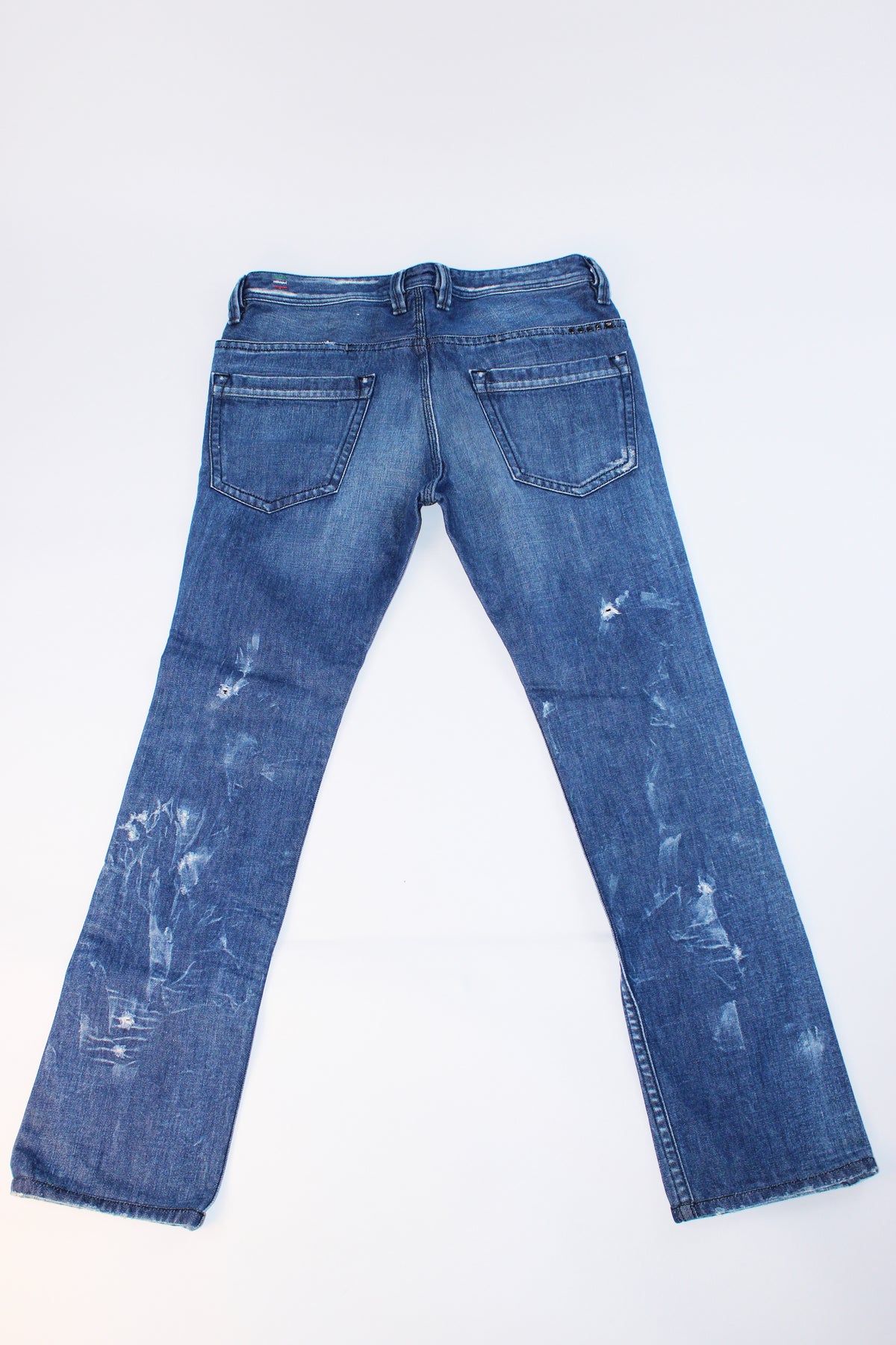 Diesel PADDOP Distressed Straight Leg Jeans